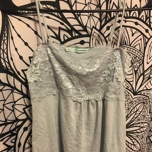 Baby Blue Lace Tank Top